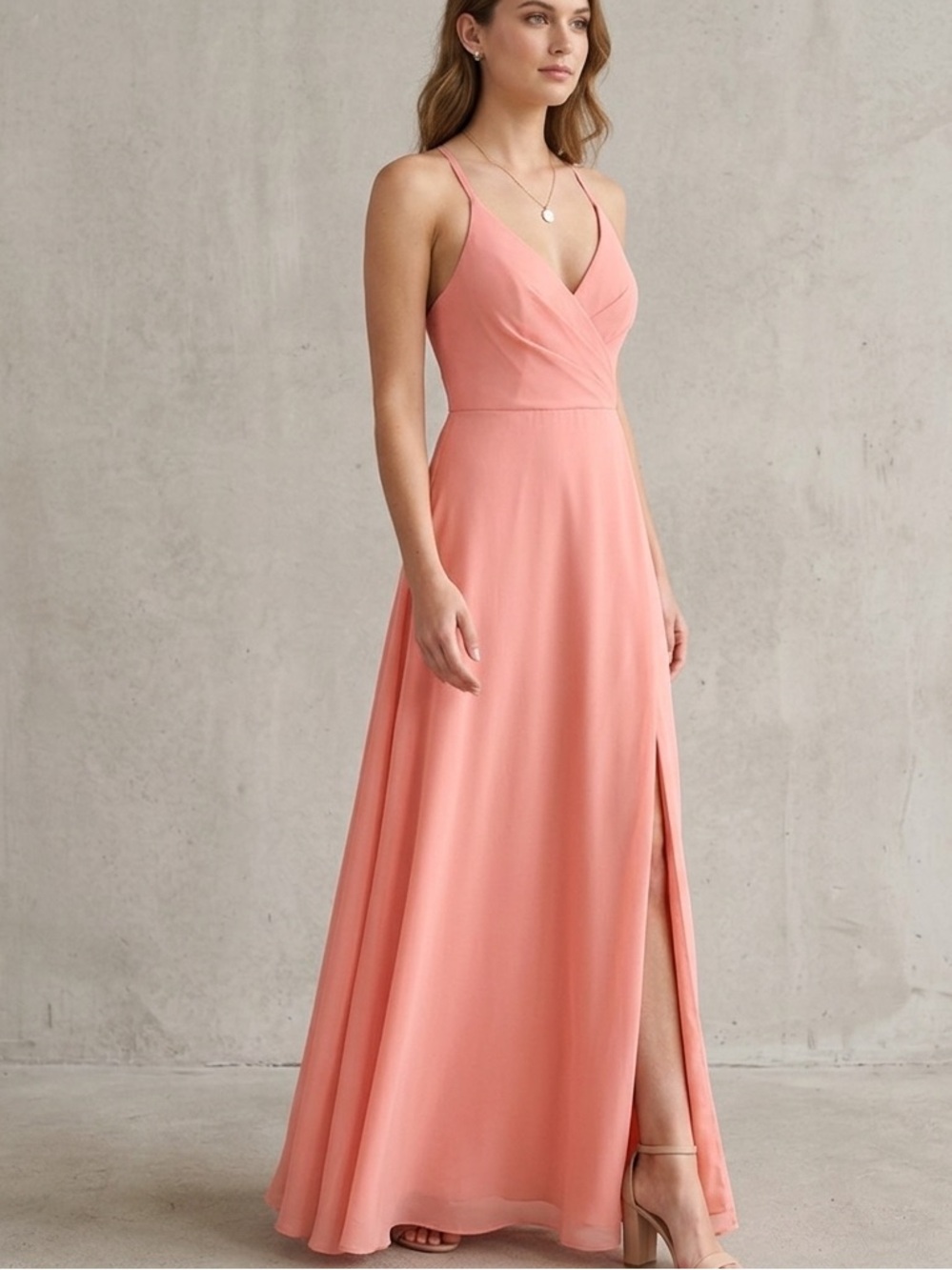 Azazie Women's Coral Dress